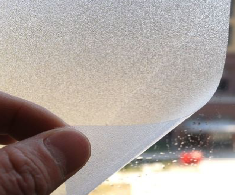  普格玻璃门外面粘广告用什么材料好？